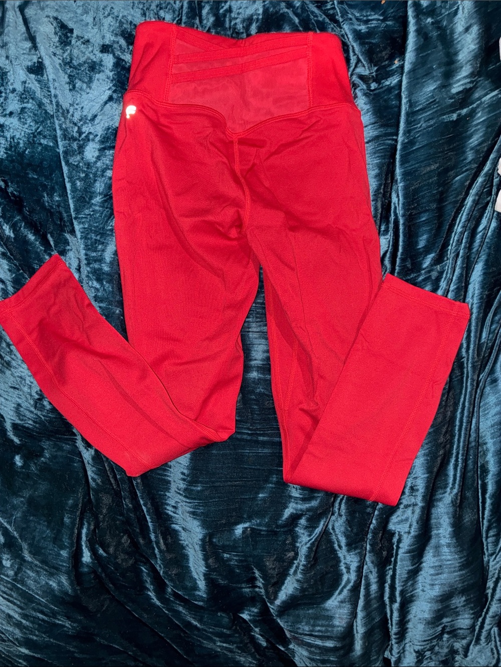 Fabletics Red High-Rise Leggings